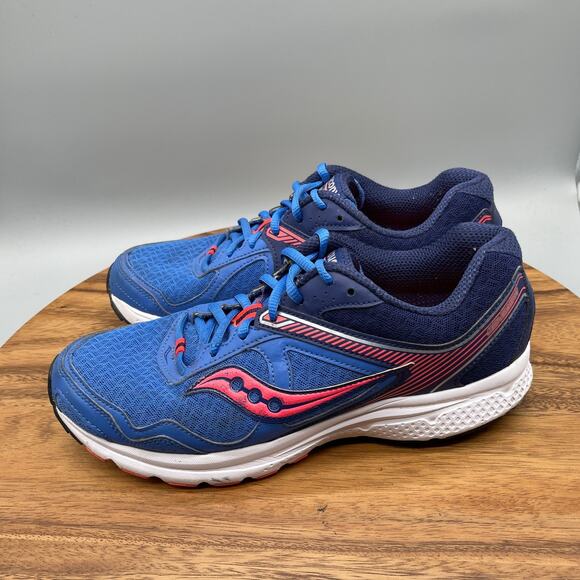 Saucony Cohesion 10 Shoes Womens Size 10 Blue Running Comfort Walking Sneakers - Picture 3 of 8